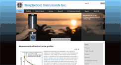 Desktop Screenshot of biospherical.com