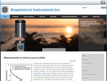 Tablet Screenshot of biospherical.com